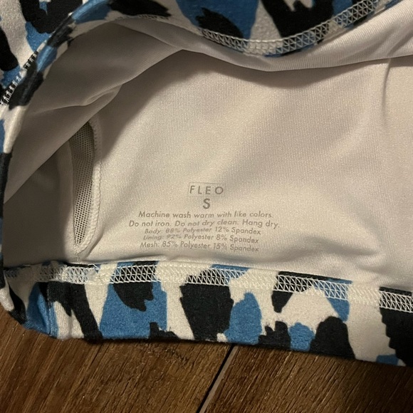 FLEO Celine Sports Bra - Blue Leopard - Picture 7 of 7